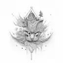 train with river underneath tattoo design idea