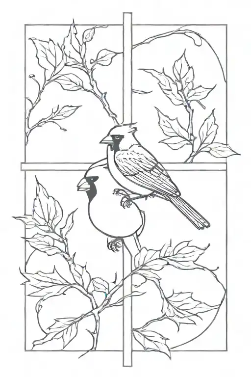 cross, cardinal, 497, tattoo design idea