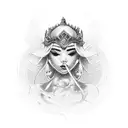 goddes fortune tattoo design idea