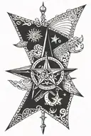 nautical star tattoo design idea