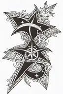 nautical star tattoo design idea
