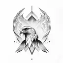 Eagle wings tattoo design idea