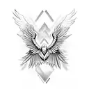 Eagle wings tattoo design idea