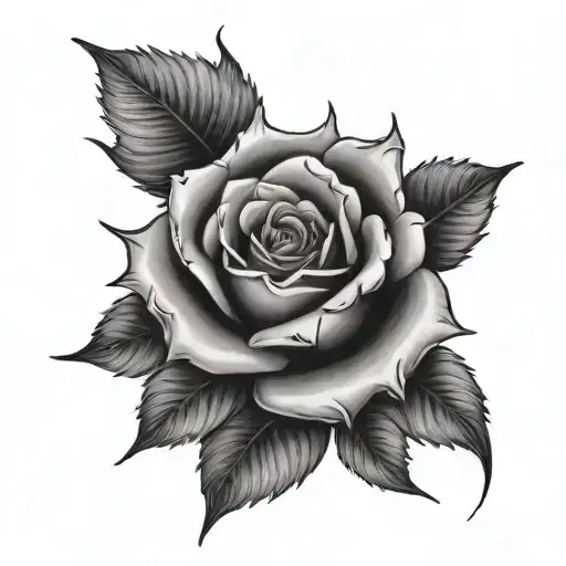 from sun with water to rose tattoo design idea