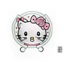 hello kitty tattoo design idea