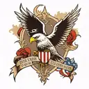 freedom, America, family, religion  tattoo design idea