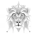 Lion,Tarot,Demon,Space tattoo design idea