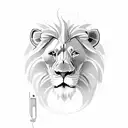 Lion,Tarot,Demon,Space tattoo design idea