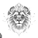 Lion,Tarot,Demon,Space tattoo design idea
