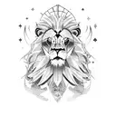 Lion,Tarot,Demon,Space tattoo design idea
