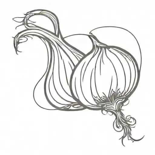 onion  tattoo design idea