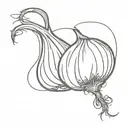 onion  tattoo design idea