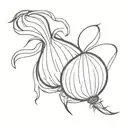 onion  tattoo design idea