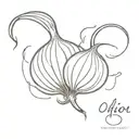 onion  tattoo design idea