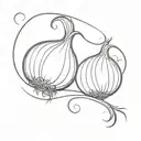 onion  tattoo design idea