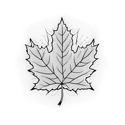 Maple Leaf tattoo design idea