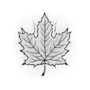 Maple Leaf tattoo design idea