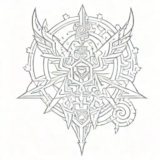 the legend of Zelda twilight Princess logo tattoo design idea