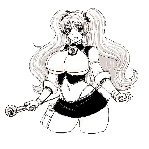 big titty anime girl tattoo design idea