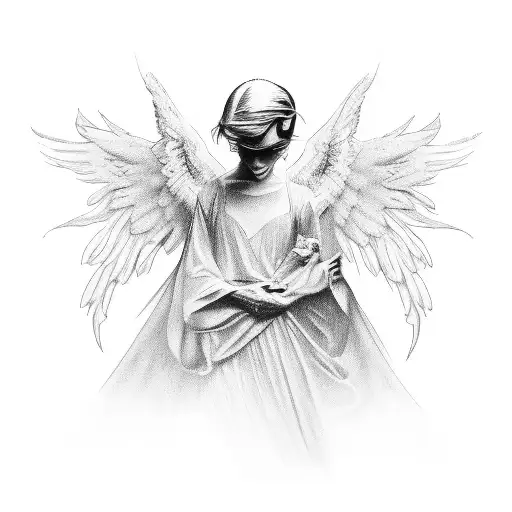 angel Miguel tattoo design idea