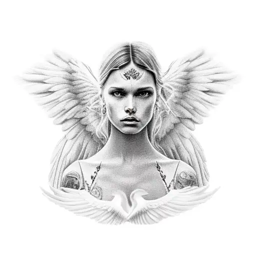 angel Miguel tattoo design idea