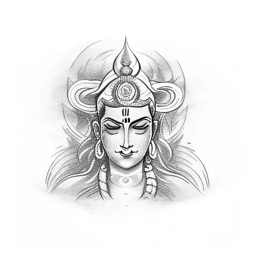 mahadev tattoo design idea