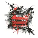 Bmw e36 coupes tattoo design idea
