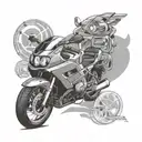 Bmw e36 320i coupe tattoo design idea