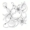 Mixed Emotion tattoo design idea