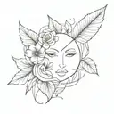 Mixed Emotion tattoo design idea