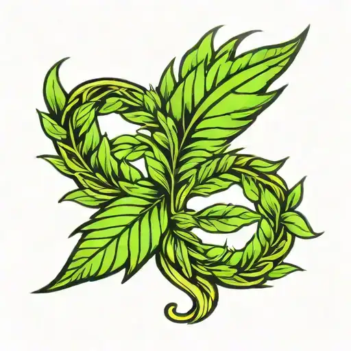 laurel wreath tattoo design idea
