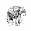 Elephant tattoo design idea