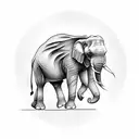Elephant tattoo design idea