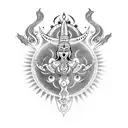 gyatri mantra  tattoo design idea