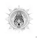 gyatri mantra  tattoo design idea