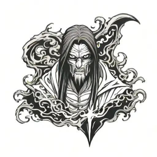 Yhwach from bleach anime tattoo design idea