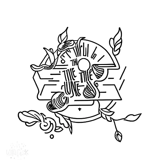 Orange juice  tattoo design idea
