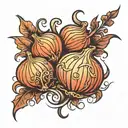 onion   tattoo design idea