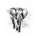 Elephant tattoo design idea