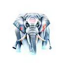 Elephant tattoo design idea