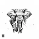 Elephant tattoo design idea
