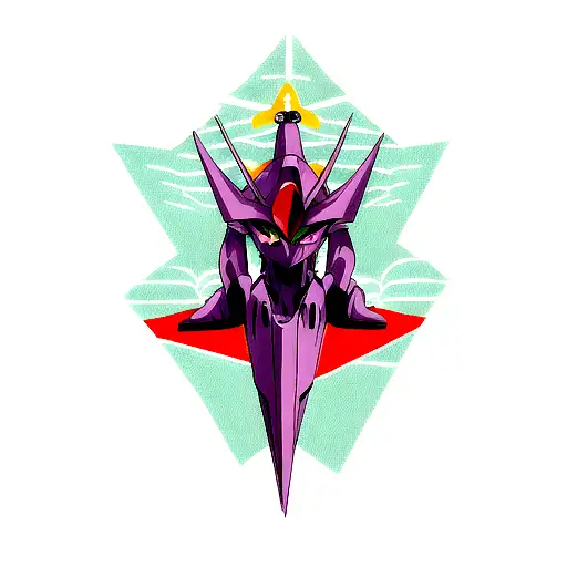 Eva 01 colofull tattoo design idea