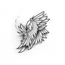 chicken wing tattoo design idea