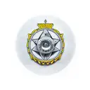 rim of a car wheel with ace of spade  tattoo design idea