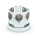 Viking bracelet with elements tattoo design idea