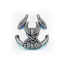 Viking bracelet with elements tattoo design idea