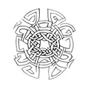 Celtic warrior  tattoo design idea