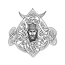 Celtic warrior  tattoo design idea