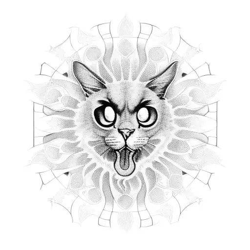 Window with flowy curtains and a half sun showing through the right curtain tattoo design idea