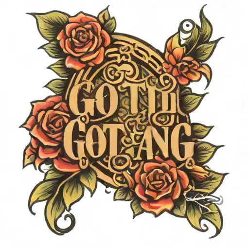 Leah Gotti with the words Gotti Gang included  tattoo design idea